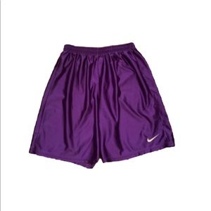 Men’s us size M purple shiny Nike basketball shorts